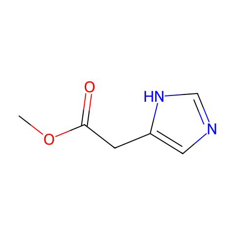 Methyl 2-(1H-imidazol-5-yl)acetate结构图