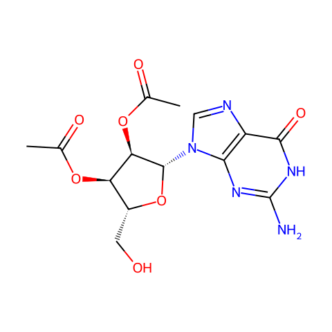 2′,3′-Di-O-acetylguanosine结构图