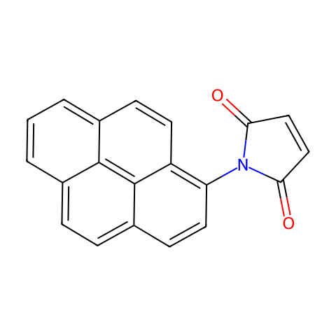 N-(1-芘)马来酰亚胺结构图