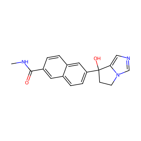 TAK-700 (Orteronel),抑制剂结构图