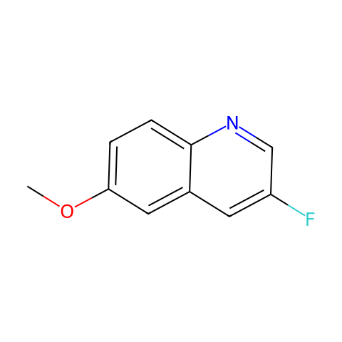 3-Fluoro-6-methoxyquinoline结构图