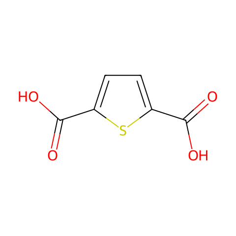 噻吩-2，5-二羧酸结构图