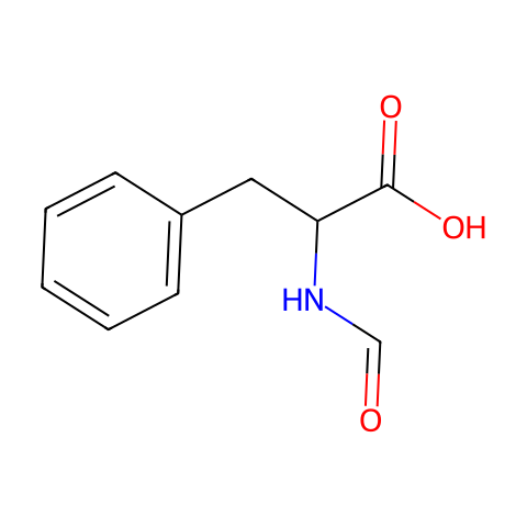 N-甲酰基-DL-苯丙氨酸结构图