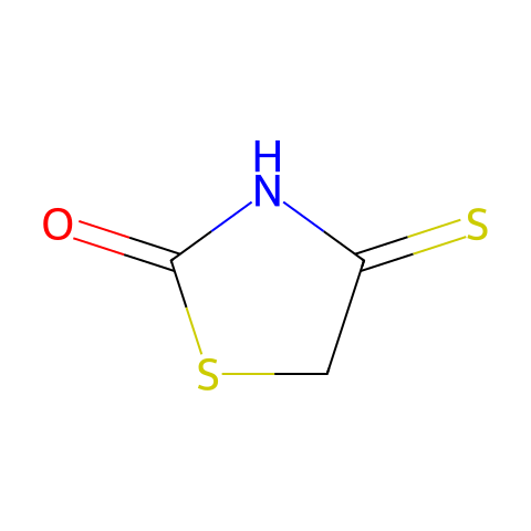4-硫代噻唑烷-2-酮结构图