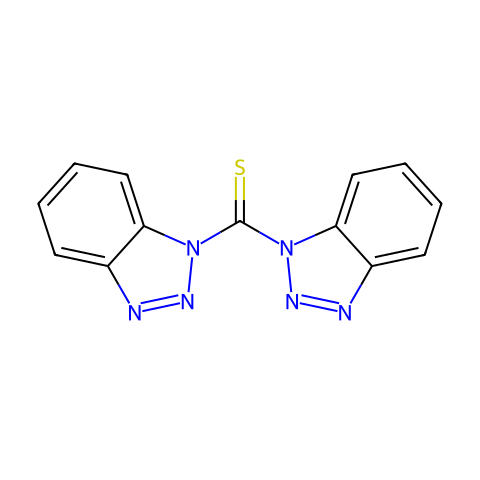 二(1-苯并三唑基)甲硫酮结构图