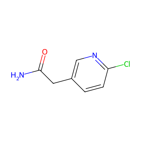 2-(6-氯吡啶-3-基)乙酰胺结构图