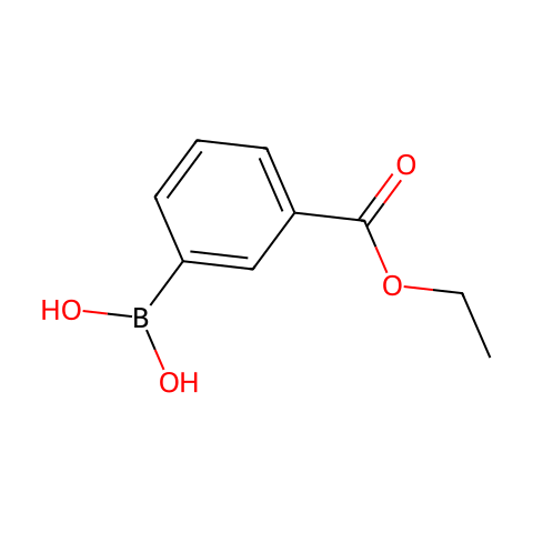3-乙氧羰基苯硼酸结构图
