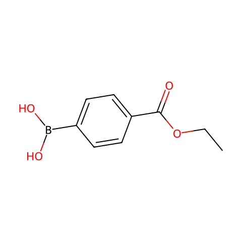 4-乙氧羰基苯硼酸结构图