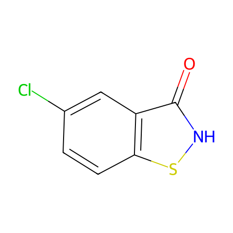 5 - 氯-1,2 - 苯并异噻唑-3(2H) - 酮结构图