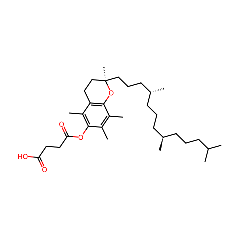 D-α-生育酚琥珀酸酯结构图