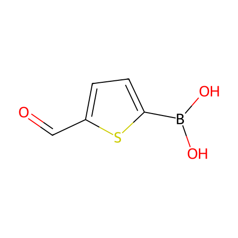 5-醛基-2-噻吩硼酸(含不同量的酸酐)结构图