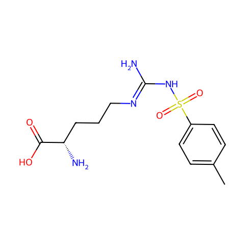 N'-对甲苯磺酰基-L-精氨酸结构图