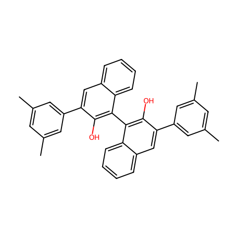 （S）-3-3''-双[3,5-双（甲基）苯基]-1,1''-双-2-萘酚结构图