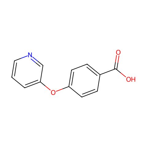 4-(Pyridin-3-yloxy)benzoic acid结构图