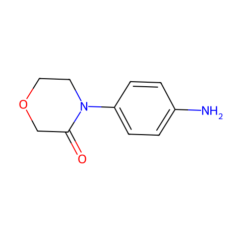 4-(4-氨基苯基)吗啡啉-3-酮结构图