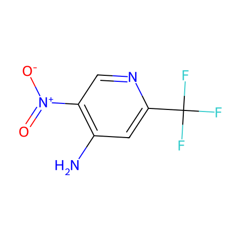 5-nitro-2-(trifluoroMethyl)pyridin-4-aMine结构图