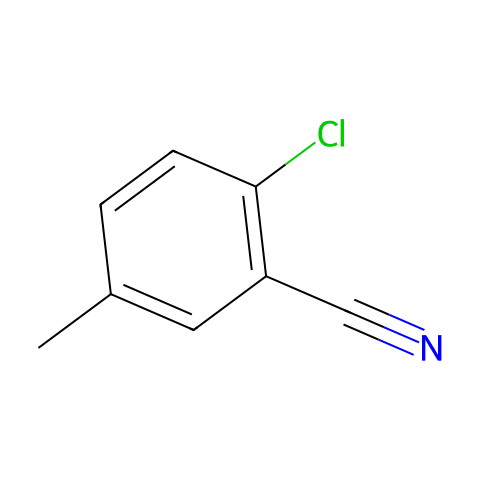 2-氯-5-甲基苯腈结构图