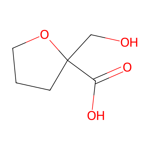 2-Furancarboxylicacid,tetrahydro-2-(hydroxymethyl)-(9CI)结构图