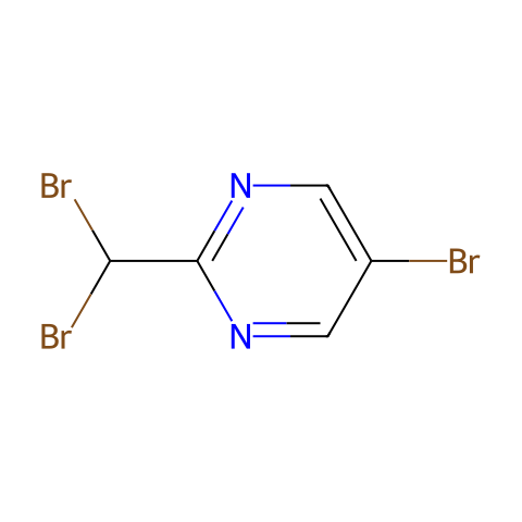 5-Bromo-2-(dibromomethyl)pyrimidine结构图
