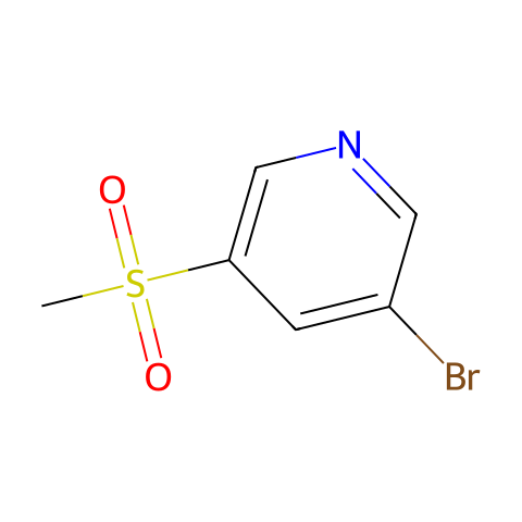 3-溴-5-(甲基磺酰)砒啶结构图