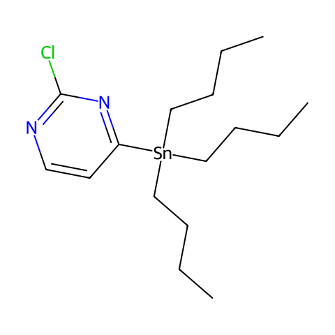 2-氯-4-三丁基锡嘧啶结构图