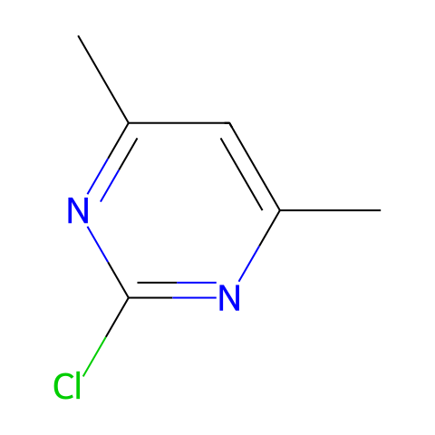 2-氯-4,6-二甲基嘧啶结构图