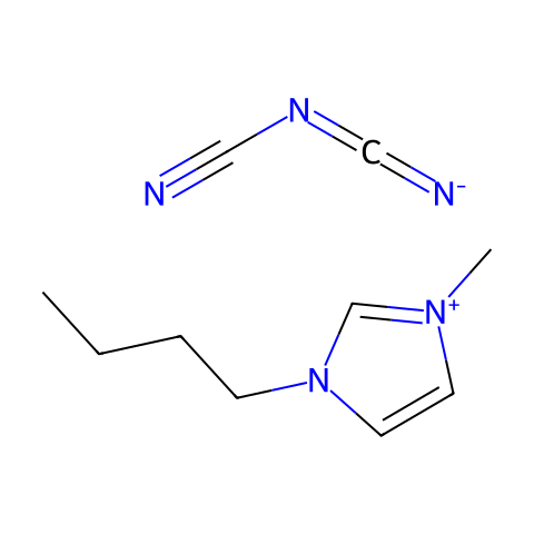 1-丁基-3-甲基咪唑双氰胺盐结构图