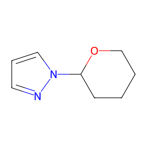 1-(四氢-2H-吡喃-2-基)-1H-吡唑结构图