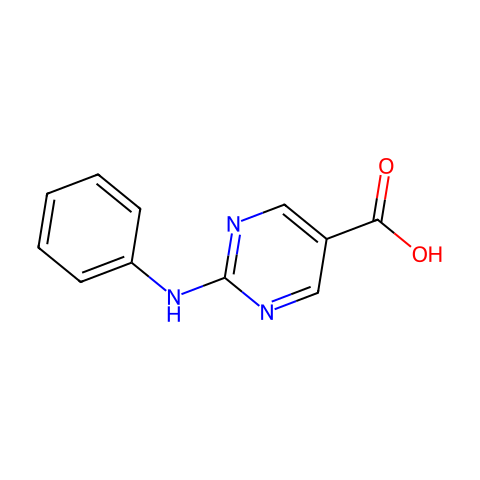 2-苯胺并嘧啶-5-羧酸结构图