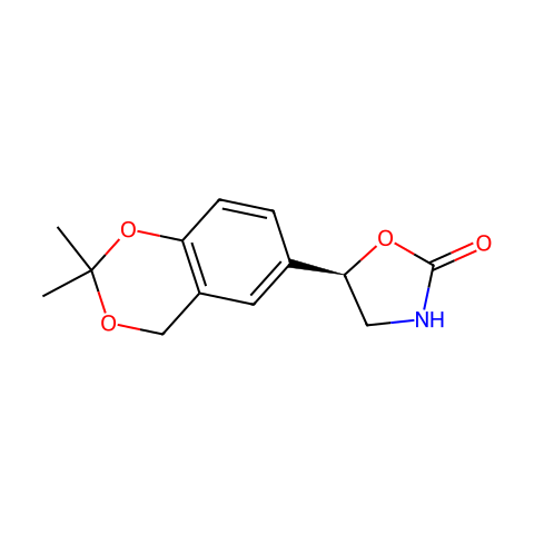 (5R)-5-(2,2-Dimethyl-4H-1,3-benzodioxin-6-yl)-1,3-oxazolidin-2-one结构图