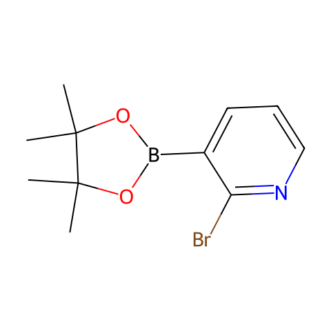 2-溴-3-(4,4,5,5-四甲基-1,3,2-二氧硼戊环-2-基)吡啶结构图