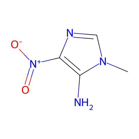 5-Amino-1-methyl-4-nitroimidazole结构图