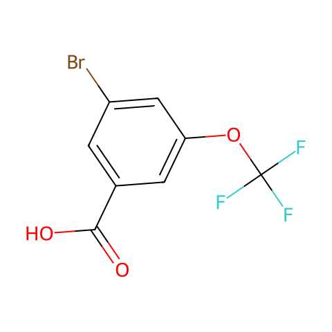 3-溴-5-(三氟甲氧基)苯甲酸结构图