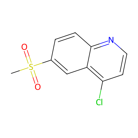 4-Chloro-6-(Methylsulfonyl)quinoline结构图