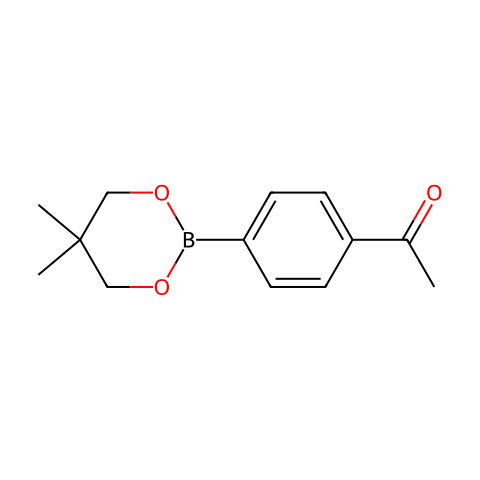 4-乙酰苯硼酸新戊二醇酯结构图