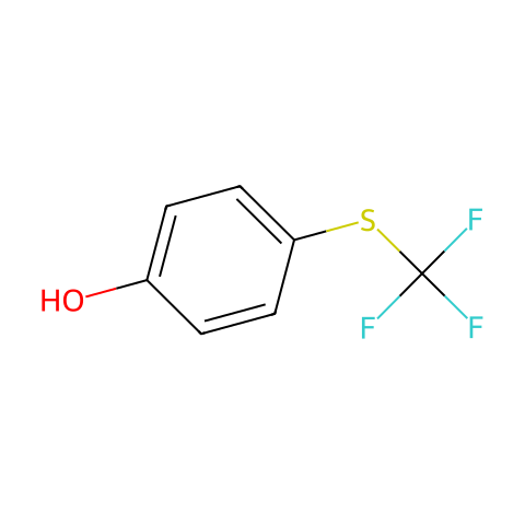4-三氟甲硫基苯酚结构图