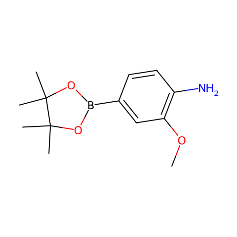 4-氨基-3-甲氧基苯硼酸频那醇酯结构图