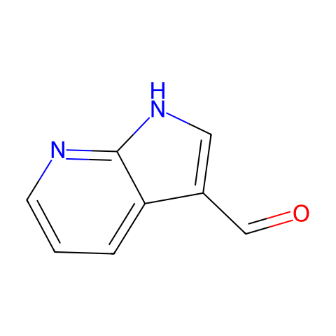 7-氮杂吲哚-3-甲醛结构图