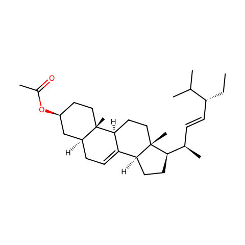 alpha-Spinasterol acetate结构图