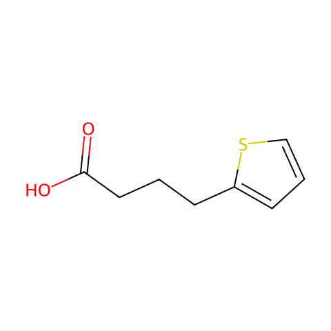 4-(2-噻吩基)丁酸结构图