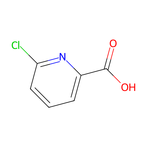 6-氯吡啶-2-羧酸结构图