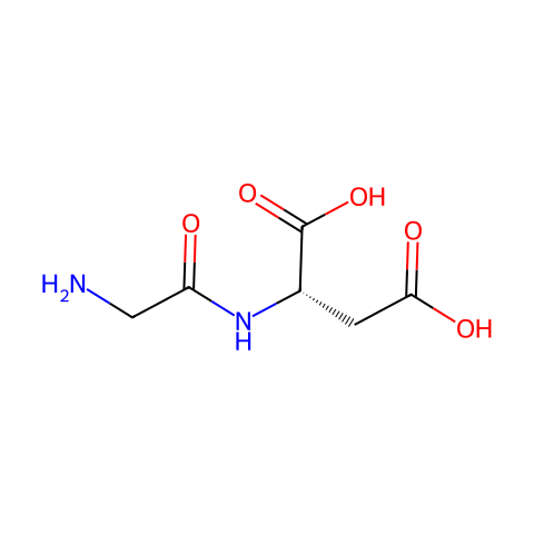 甘氨酰-L-天冬氨酸结构图