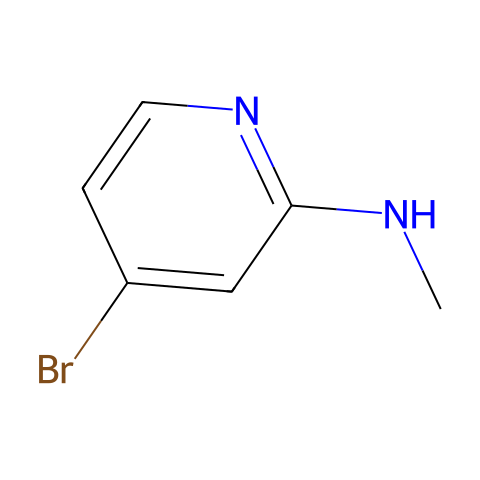 4-溴-N-甲基吡啶-2-胺结构图