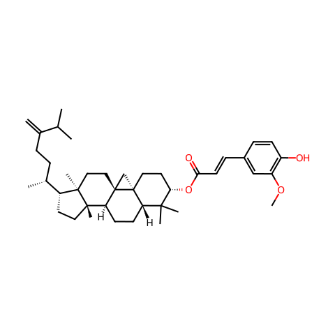 24-亚甲基环木菠萝烷醇阿魏酸酯结构图