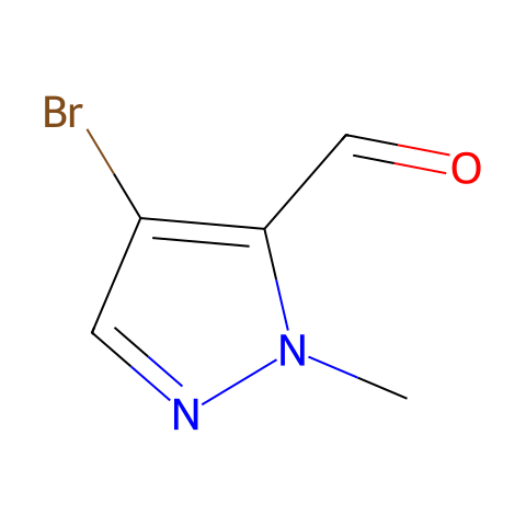 4-Bromo-1-Methyl-1H-Pyrazole-5-Carbaldehyde结构图