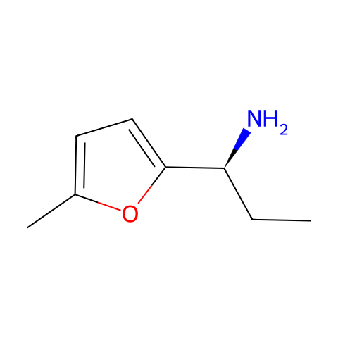 (S)-1-(5-甲基呋喃-2-基)丙胺结构图