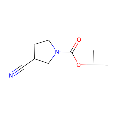 1-Boc-3-氰基吡咯烷结构图
