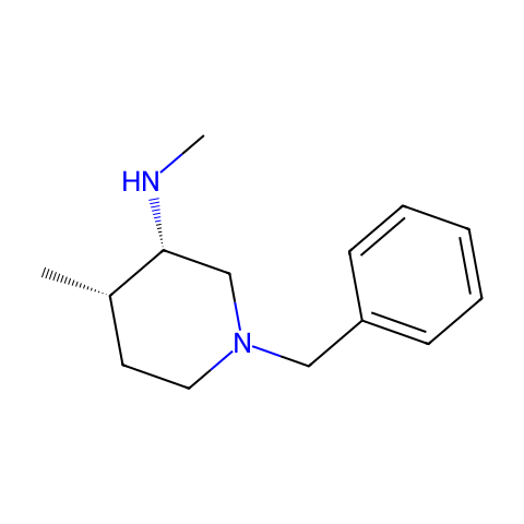 (3S,4S)-1-Benzyl-N,4-dimethylpiperidin-3-amine结构图