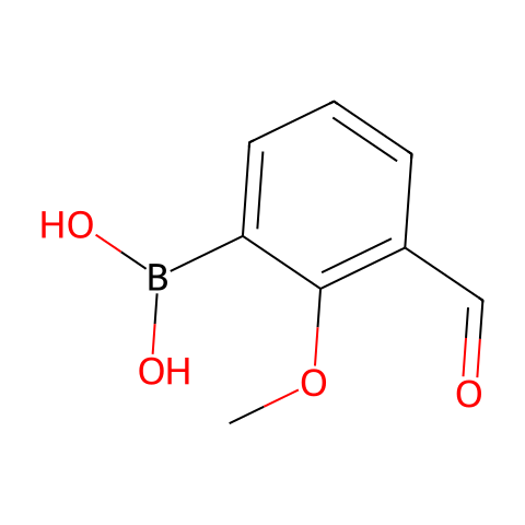 3-甲酰基-2-甲氧基苯硼酸 (含不同量的酸酐)结构图