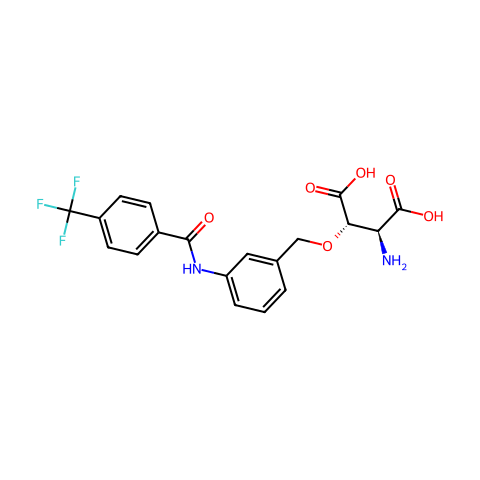 (3S)-3-[[3-[[4-(TRIFLUOROMETHYL)BENZOYL]AMINO]PHENYL]METHOXY]-L-ASPARTIC ACID结构图